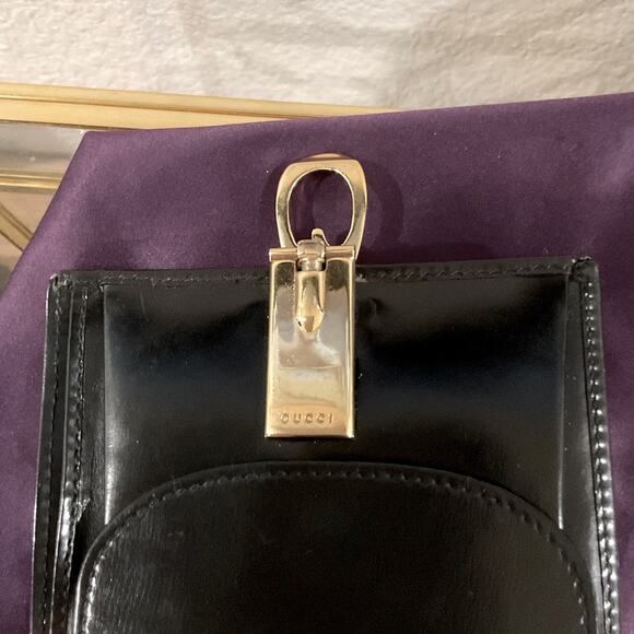 Gucci Black Wallet with Gold Accent - Picture 5 of 12